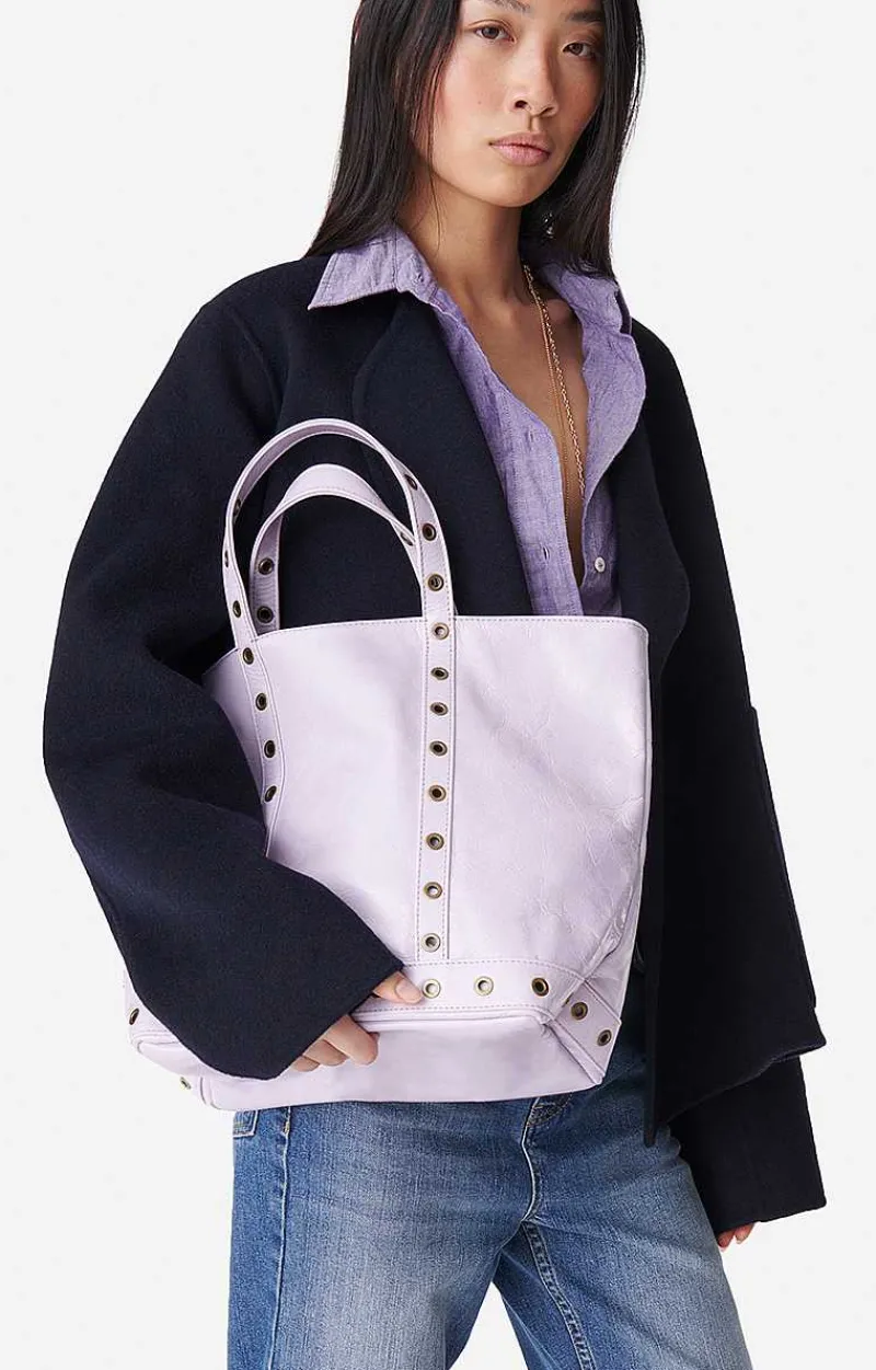 Crinkled Leather M Cabas Tote>Vanessa Bruno Outlet