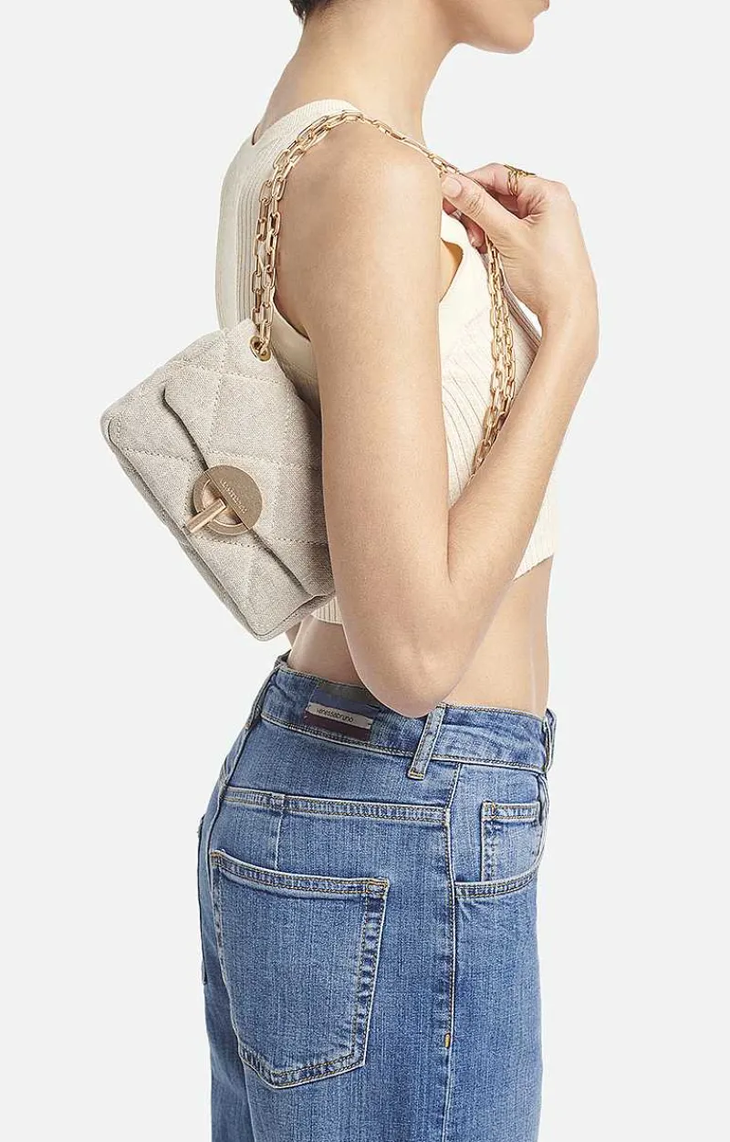 Linen Nano Moon Bag>Vanessa Bruno New