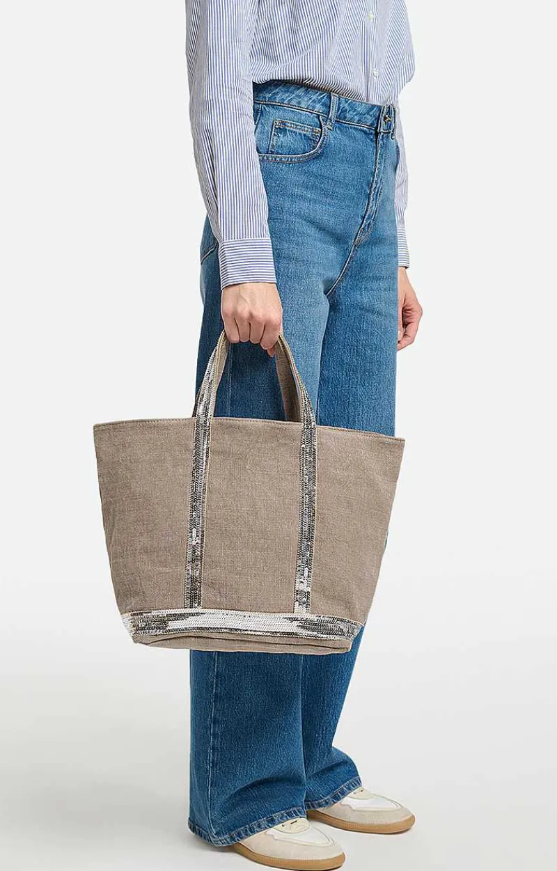 Linen M Cabas Tote>Vanessa Bruno New