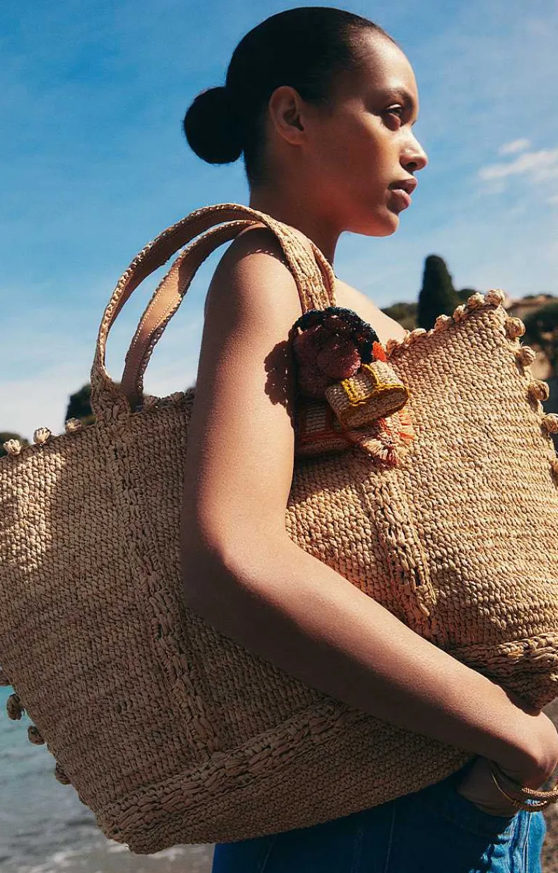 Raffia Bubbles L Cabas Tote>Vanessa Bruno Online