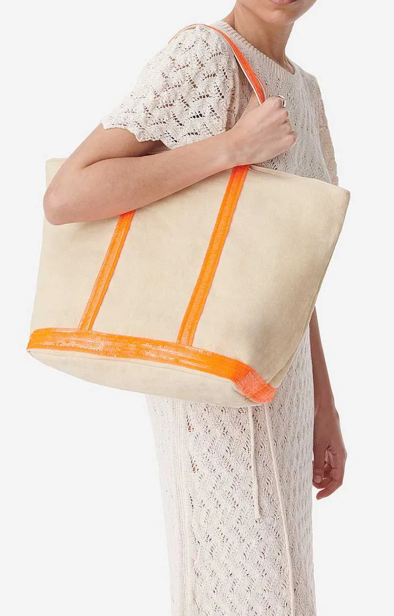 Linen L Cabas Tote>Vanessa Bruno Hot
