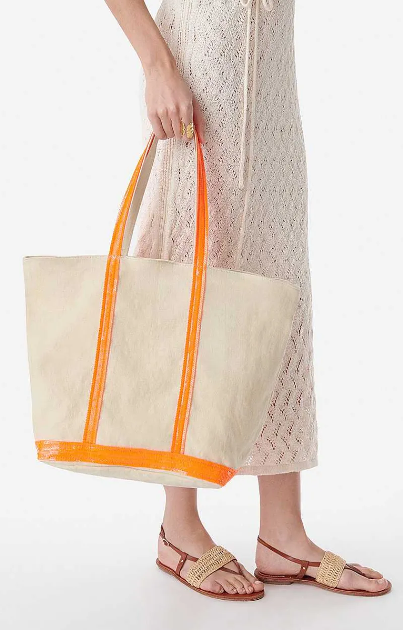 Linen L Cabas Tote>Vanessa Bruno Hot