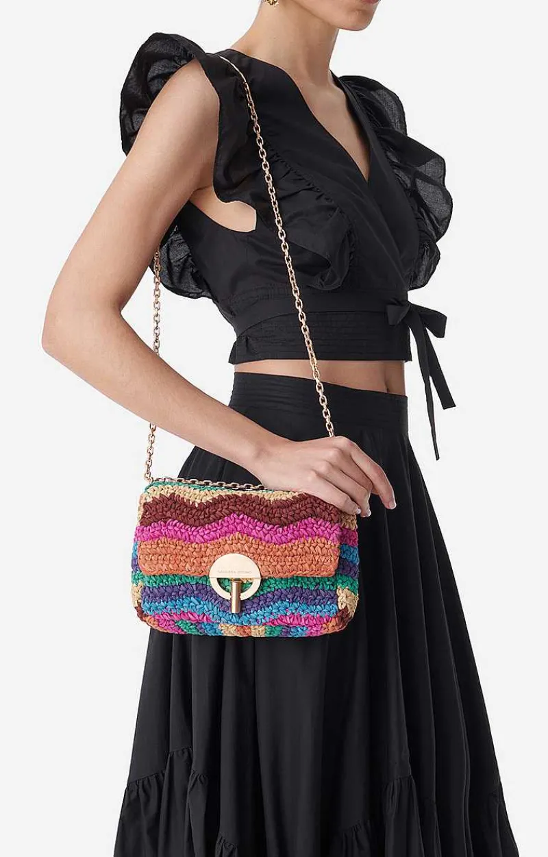 Woven Leather Small Moon Bag>Vanessa Bruno Online