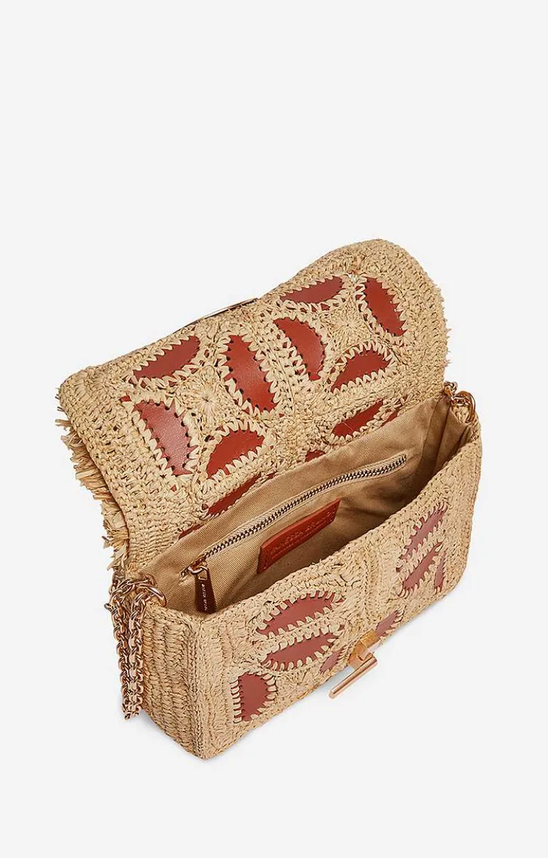Raffia Moon Bag