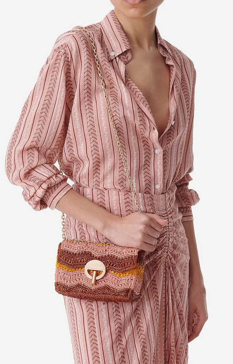 Raffia Nano Moon Bag
