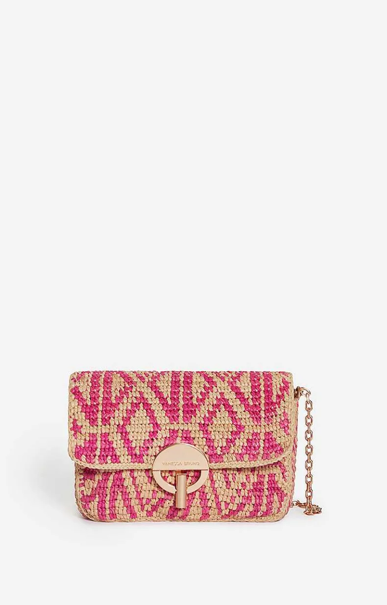 Raffia Small Moon Bag