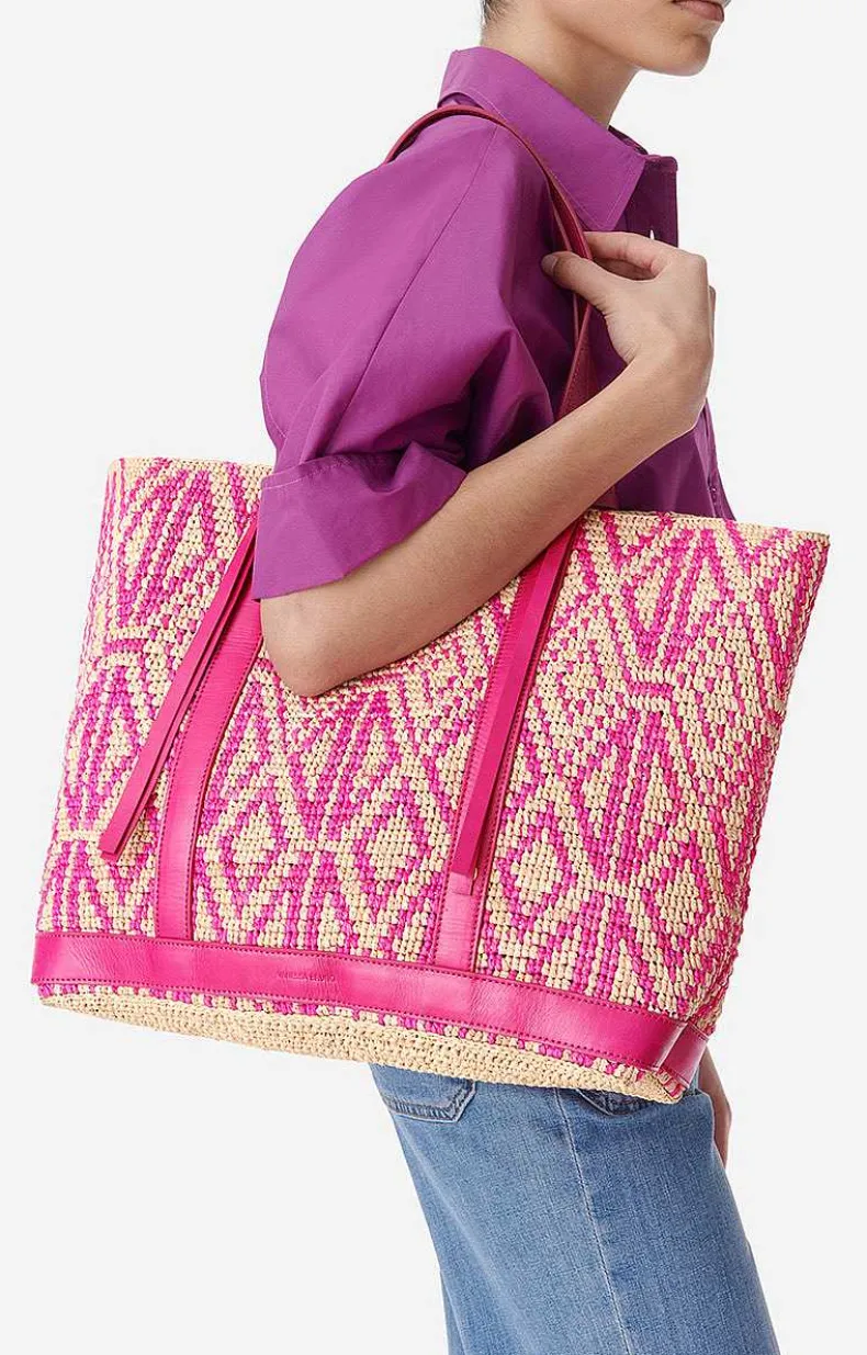 Raffia Xl Cabas Tote